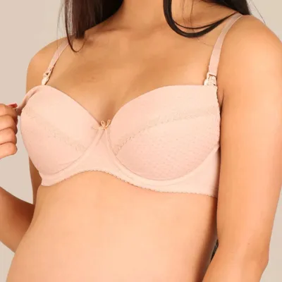 Image de Soutien-gorge d'allaitement semi-rembourré New Baby Eva beige, taille 70D