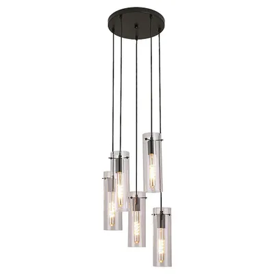 Image de Lampe suspendue sur table E27 5x60W couleur noir 5260 Acantha Rabalux