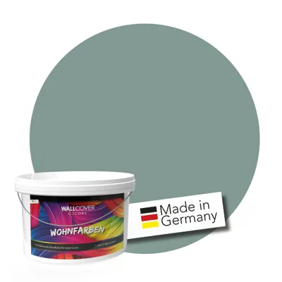 Produktbild von WALLCOVER Wandfarbe Graugrün Hochdeckend Klasse 1 Matt 2,5L für 20 m²