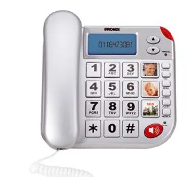 Obrázok produktu pre Telefón Brondi Super Bravo PLUS, zobrazenie čísla hovoru, funkcia hands-free