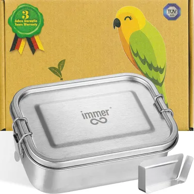 Immagine prodotto di Contenitore per panini in acciaio inossidabile, modello Bento Box, capacità 800 ml