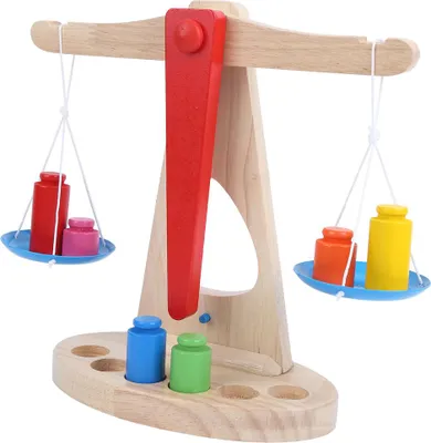 Produktbild von Holzwaagen, Waage, pädagogisches Kinder-Kind-Kindergarten-Mathe-Lehrspielzeug