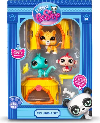Produktbild von Littlest Pet Shop Zestaw Dżungla 3 figurki