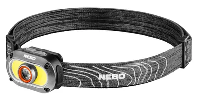 Produktbild von NEBO NEB-HLP-0024-H, Stirnband-Taschenlampe, Schwarz, Acrylnitril-Butadien-Styrol (ABS), Aluminium, Tasten, Ladend, IPX4