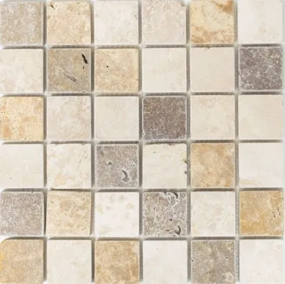 Produktbild von Mosani MOS43-46685, Mosaik, Beige, Braun, Indoor, Rechteck, 305 mm, 305 mm