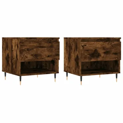 Produktbild von Couchtische 2 Stk. Räuchereiche 50x46x50 cm Holzwerkstoff