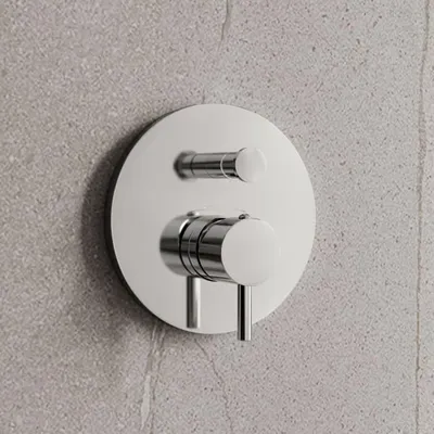 Imagen del producto de Grifo monomando de la marca Steinkamp para bañera/ducha, de instalación empotrada (UP), para 2 salidas, con cambio de función; sin cuerpo de instalación