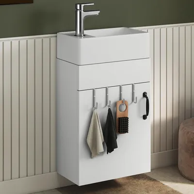 Zdjęcie produktu dla Szafka pod umywalkę - Mebel łazienkowy - Szafka do przechowywania - Szafka pod umywalkę - Szafka na toaletę - Kompaktowy design
