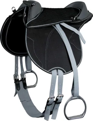Produktbild von Waldhausen Reitkissen Kinder, Sitzgröße:15 Zoll / 38cm, Farbe:schwarz/grau