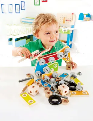 Produktbild von Hape Early Explorer Bauset-Groß, E3081