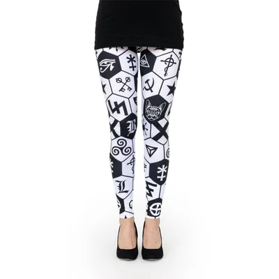 Produktbild von cosey - bedruckte bunte Leggins 33 - 40 - Design