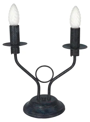 Produktbild von Tischleuchten - Klassiktischleuchte "Spider", Tischlampe im Landhaus Stil aus Metall in schwarz, 35 cm hoch, 30 cm breit, E14-Fassung