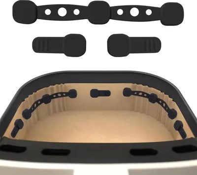 Produktbild von 12 Stück Magnetische Backpapier Clips für Airfryer, Silikon Halte für Metallkorb