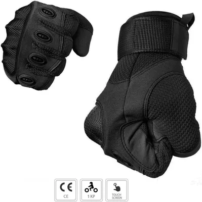 Produktbild von Wasserdichte Motorradhandschuhe mit Eule für den Winter, CE-, rutschfeste taktische Kampf- und Rollerhandschuhe