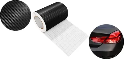 Produktbild von Carbon Folie 20x500 cm - Carbon 3D Schwarz - Carbonfolie matt mit Luftkanal-Kleber und UV-Schutz - Selbstklebend Autofolie für Innen und Außen - Auto Folierung für Tuning - Einstiegsleisten Schutz