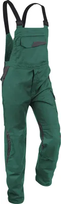 Produktbild von KÜBLER VITA Baumwolle+ Latzhose moosgrün/anthrazit 56