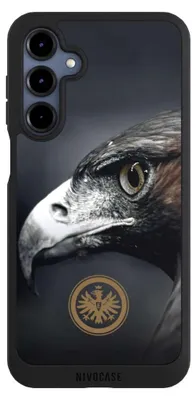 Produktbild von NIVOCASE Handyhülle für Samsung Galaxy A16 5G  Hülle NIVOpure Case Schwarz Adler Eintracht Frankfurt Offizielles Lizenzprodukt