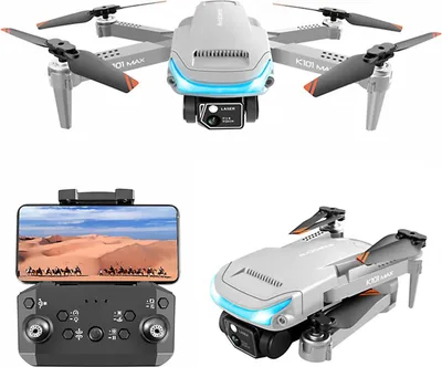 Produktbild von Drohne mit Kamera HD 1080P, FPV WiFi Live Übertragung Drohne für Kinder Anfänger, 2 Akku lange Flugzeit, Flugbahnflug,Hindernisvermeidung, One Key Start/Landen, Headless Modus,Grau