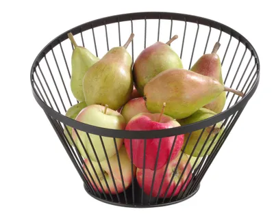 Produktbild von HENDI Obstkorb Ecken abgerundet schwarz Ø280x(H)130