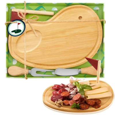 Immagine prodotto di Tagliere in legno per salumi e formaggi, con set regalo