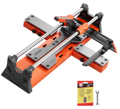 Productafbeelding van VEVOR tegelzaag, 600 mm, tegelzaagmachine met verstelbaar snijhoofd en veerspanning, hoekgeleider, wolfraamcarbide zaagblad, uitlijnhulp, voor keramische tegels