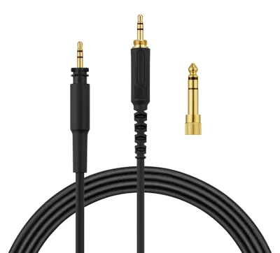 Produktbild von kwmobile Kopfhörerkabel kompatibel mit Shure SRH440A / SRH840A / SRH440 / SRH840 - Ersatz Kabel 300 cm 3.5mm Klinke - mit 6.35mm Adapter