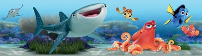 Obrázok produktu pre Disney samolepiaca bordúra Hľadá sa Dory modrá, oranžová a zelená - 600034 - 10 x 500 cm