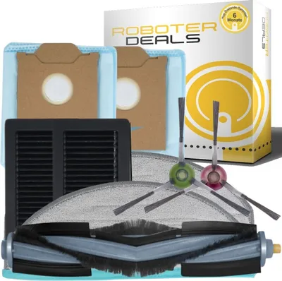 Produktbild von Zubehör Set, Ersatzteile Kit für Yeedi Cube (2x Seitenbürste, 2x Filter, 2x Pad, 1x Hauptbürste, 2x Beutel)