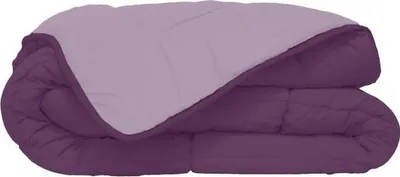Image de Couette Chaude Microfibre, 400gr/m², Prune & Parme, 240 x 260 cm