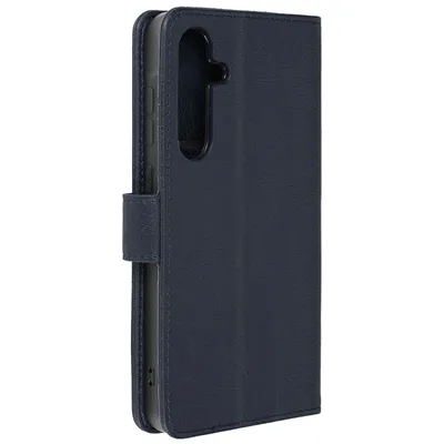 Immagine prodotto di Avizar, custodia in ecopelle con funzione di supporto per Samsung Galaxy A55 5G, blu reale