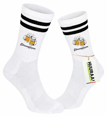 Produktbild von Huuraa Uni Socken Ehrenoffizier Schützenfest 37/41 Black Baumwolle Tennissocken Geschenkidee, KI-generiertes Bild