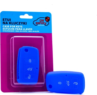 Produktbild von Silikonhülle Schlüsselcover BLAU für VW Seat Skoda