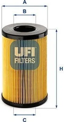 Produktbild von Kraftstofffilter UFI 26.163.00 Filtereinsatz