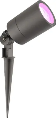 Produktbild von Ledvion - Gartenstrahler mit Erdspieß, IP65, 4,9W, 220-240V, RGB+CCT, LED Strahler, Gartenbeleuchtung mit Strom, Mit GU10 Leuchtmittel, Dimmbar, Wasserdicht