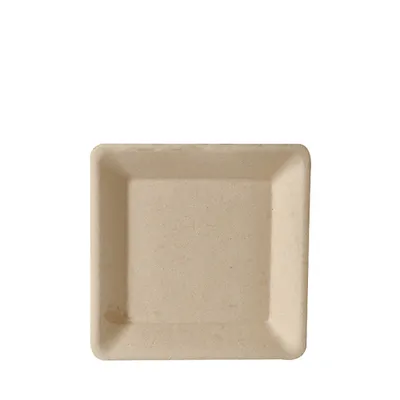 Produktbild von PAPSTAR Zuckerrohr-Teller "pure" eckig 155 x 155 mm 50 Stück