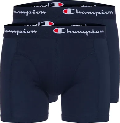 Produktbild von Champion Boxershorts Men Herren Unterhose Pant Boxer Unterwäsche 2er Pack, Farbe:Navy, Bekleidungsgröße:S