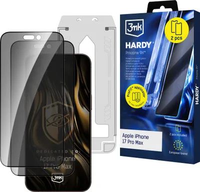 Obrázok produktu pre 2x 3mk Privzone 9H ochranné tvrdené sklo pre Apple iPhone 17 Pro Max