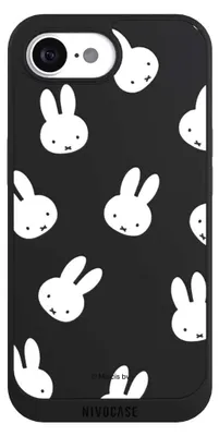 Produktbild von NIVOCASE Handyhülle für Apple iPhone 16e  Hülle NIVOpure Case Schwarz Muster transparent Miffy