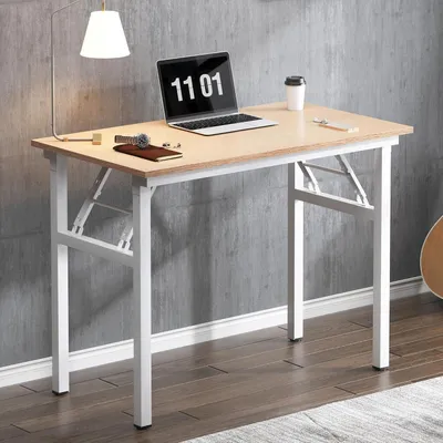 Obrázek produktu pro Malý skládací stůl 80x40 cm PC stůl Kancelářský stůl Rohový stůl Domácí kancelář