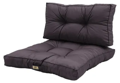 Immagine prodotto di Cuscino per salotto da giardino trapuntato 60x60cm Grigio carbone