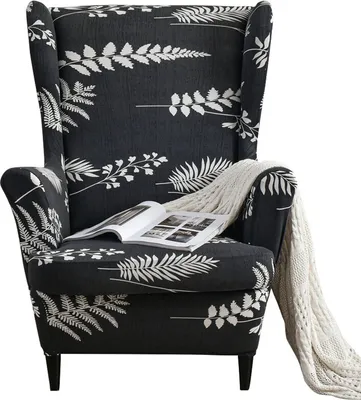 Obrázek produktu pro Stretch Wing Chair Sofa Slipcover Printed Elastan Sofa Cover Ochrana nábytku Non-Slip Soft, Night