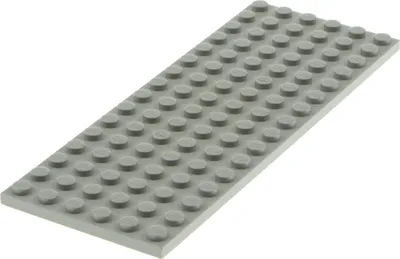 Produktbild von 1x Lego Bau Platte 6x16 alt-hell grau Basic Grundplatte Star Wars 4160991 3027