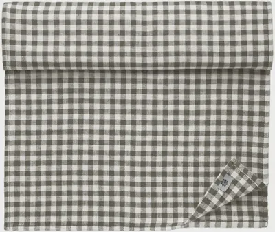 Obrázok produktu pre Ľanový a bavlnený stolový behúň Gingham štýl (40 x 200 cm)