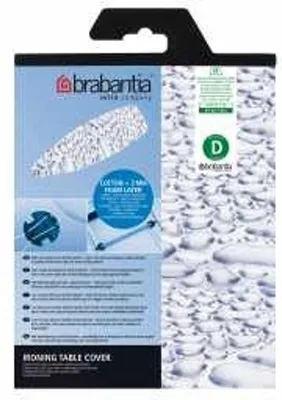 Zdjęcie produktu dla Brabantia 135x45 Beschuimd 2mm, Pokrywa górna deski do prasowania, Biały, Niebieski, Obraz, 450 mm, 1350 mm, 1 szt.