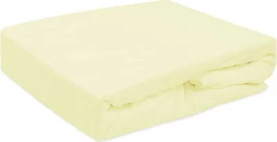 Zdjęcie produktu dla Prześcieradło z gumką, frotte 120x200cm kremowe
