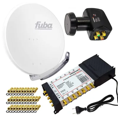 Produktbild von PremiumX SAT Anlage Fuba DAA 850 W Antenne 5/12 Multiswitch LNB F-Stecker