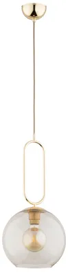 Obrázok produktu pre Závesná lampa VAVIL, zlatá a priehľadná, 1xE27x15W, kov, rozmery: 95x25x25 cm, IP20, Alfa