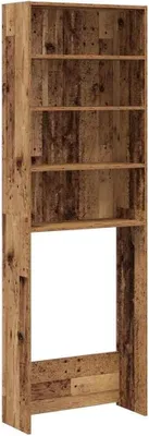 Produktbild von Waschmaschinenregal in Altholz-Optik 64x24x190 cm