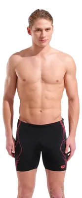 Imagen del producto de ARENA AF011185505 - Pantalón de baño tipo "jammer" para hombre, diseño gráfico, color y rojo, talla M