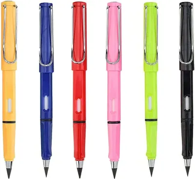 Produktbild von Der neue gefragte Bleistift(6 Stk,Farbe A mit 6 Spitzen)Ewiger Bleistift,Tintenlose Bleistifte,Unendlicher Bleistift,Tragbarer Immerwährender Bleistif